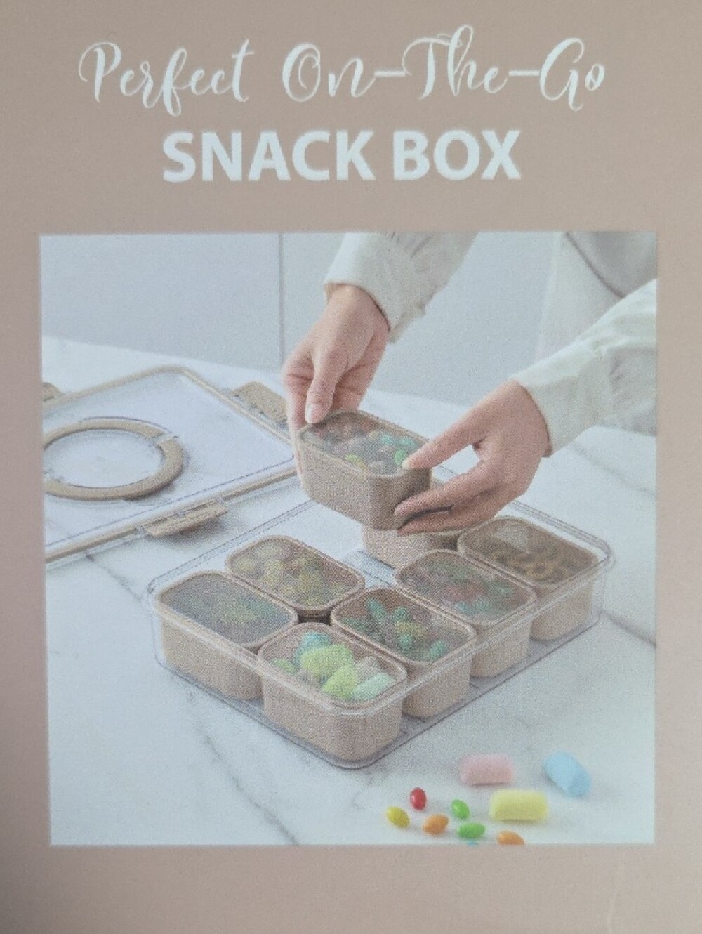 Cook With Color 8-Compartment Box, Taupe - Picture 5 of 6